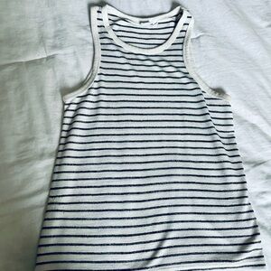 GAP Striped Tank Top - Black and White